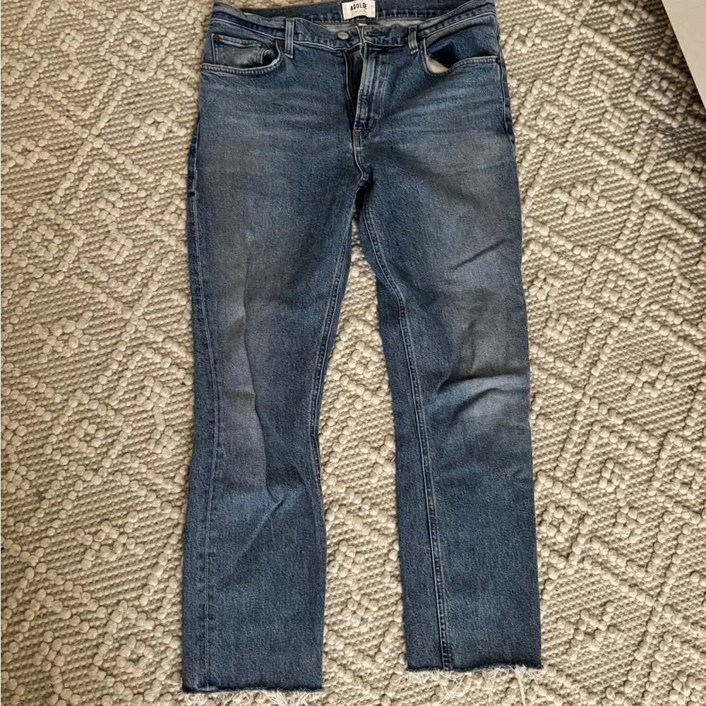Agolde Blue Denim Jeans - Picture 1 of 4